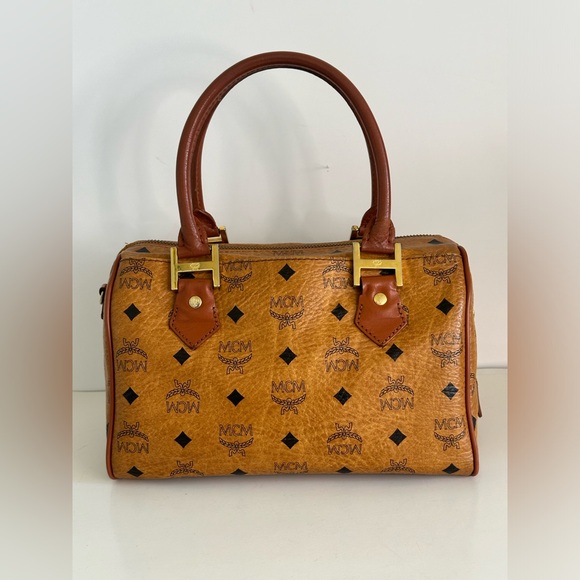 MCM Visetos Leather Vintage 2Way Shoulder Hand Bag - Picture 2 of 14